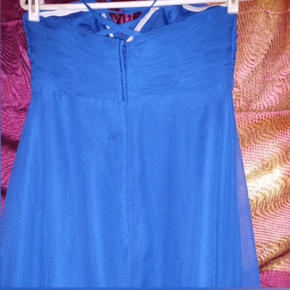 Royal Blue Da Vinci Formal/ Prom Dress Size 10 - Picture 3 of 6